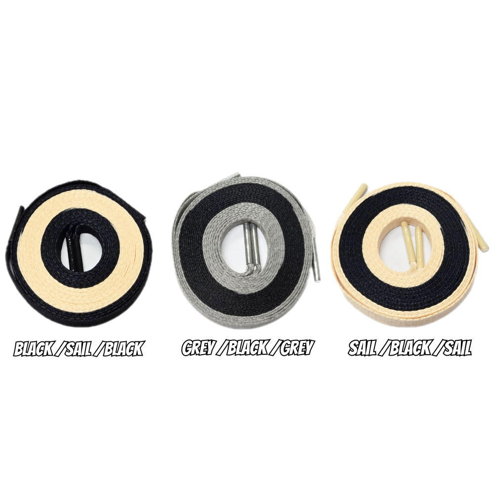 Two Tone Flat Shoelaces - For AJ1 Union - 